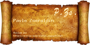 Pavle Zseraldin névjegykártya